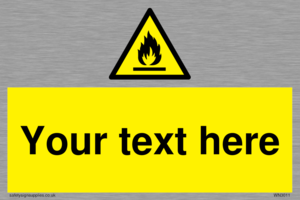 WN3011: Custom flammable sign
