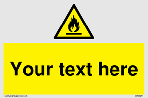 WN3011: Custom flammable sign