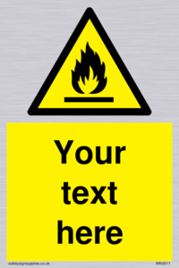 WN3011: Custom flammable sign
