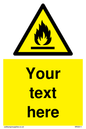 WN3011: Custom flammable sign