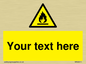 WN3011: Custom flammable sign