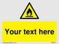 WN3011: Custom flammable sign