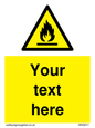 WN3011: Custom flammable sign