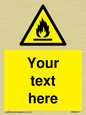 WN3011: Custom flammable sign