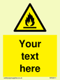 WN3011: Custom flammable sign