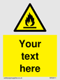 WN3011: Custom flammable sign