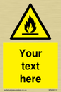 WN3011: Custom flammable sign