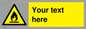 WN3011: Custom flammable sign