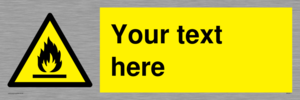 WN3011: Custom flammable sign