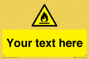 WN3011: Custom flammable sign
