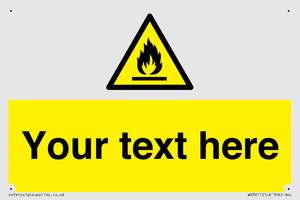 WN3011: Custom flammable sign