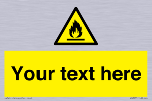 WN3011: Custom flammable sign