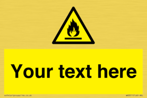WN3011: Custom flammable sign