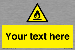 WN3011: Custom flammable sign