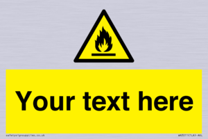 WN3011: Custom flammable sign