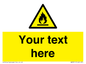 WN3011: Custom flammable sign