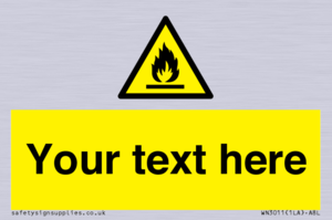 WN3011: Custom flammable sign