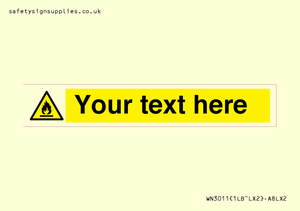 WN3011: Custom flammable sign