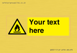 WN3011: Custom flammable sign