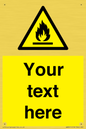 WN3011: Custom flammable sign