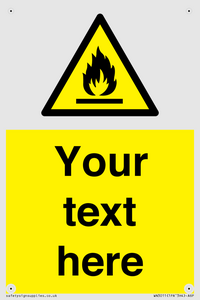 WN3011: Custom flammable sign