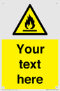 WN3011: Custom flammable sign