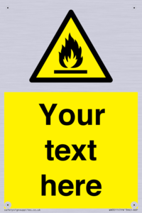 WN3011: Custom flammable sign