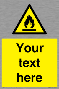 WN3011: Custom flammable sign