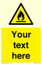 WN3011: Custom flammable sign