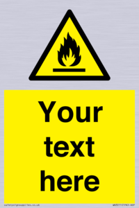WN3011: Custom flammable sign