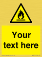 WN3011: Custom flammable sign
