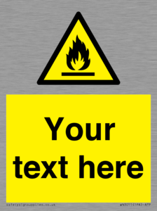 WN3011: Custom flammable sign