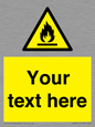 WN3011: Custom flammable sign