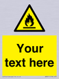 WN3011: Custom flammable sign