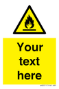 WN3011: Custom flammable sign