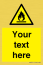 WN3011: Custom flammable sign