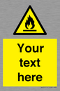 WN3011: Custom flammable sign