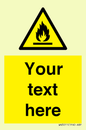 WN3011: Custom flammable sign