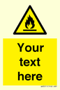 WN3011: Custom flammable sign