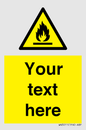 WN3011: Custom flammable sign