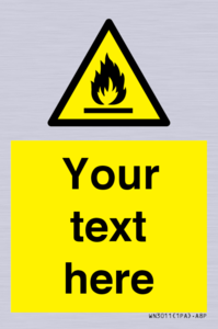 WN3011: Custom flammable sign