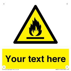 WN3011: Custom flammable sign