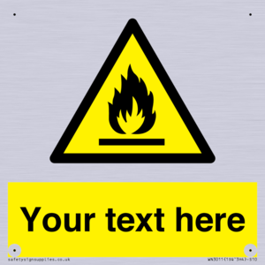 WN3011: Custom flammable sign