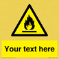 WN3011: Custom flammable sign