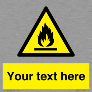 WN3011: Custom flammable sign