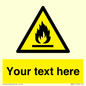 WN3011: Custom flammable sign