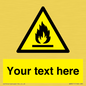 WN3011: Custom flammable sign