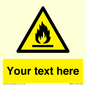 WN3011: Custom flammable sign