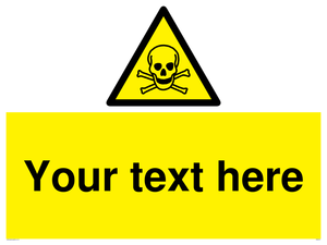 WN3012: Custom Toxic Safety Sign