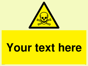 WN3012: Custom Toxic Safety Sign